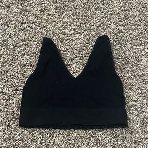Wallflower Black V-Neck Bandeau